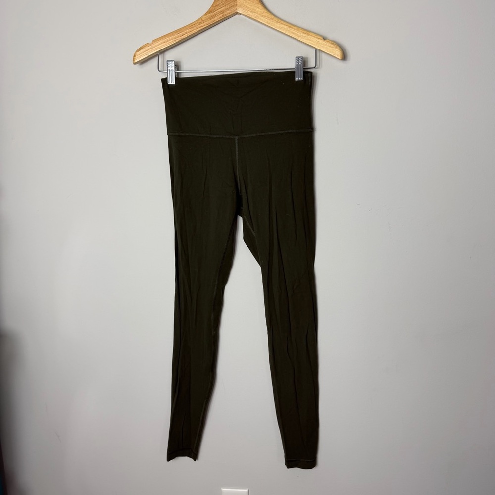 Lululemon Align High Rise Leggings Tights Army Green Size 6 930